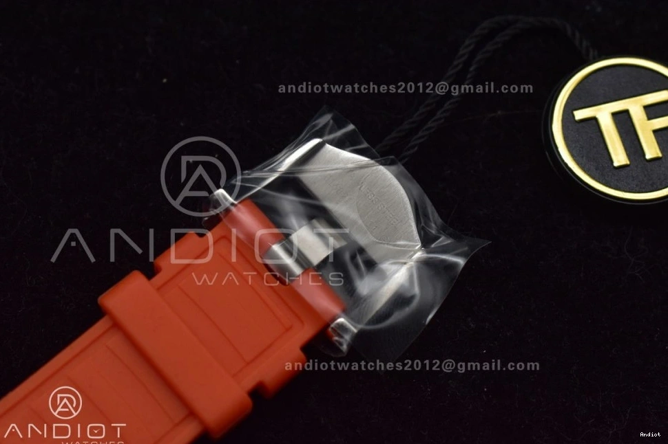 Bezel 6000M Seamaster 1:1 Strap Best Deep Rubber Gray Ultra Ceramic Black A2824 on Orange Edition Dial SS TF 1228